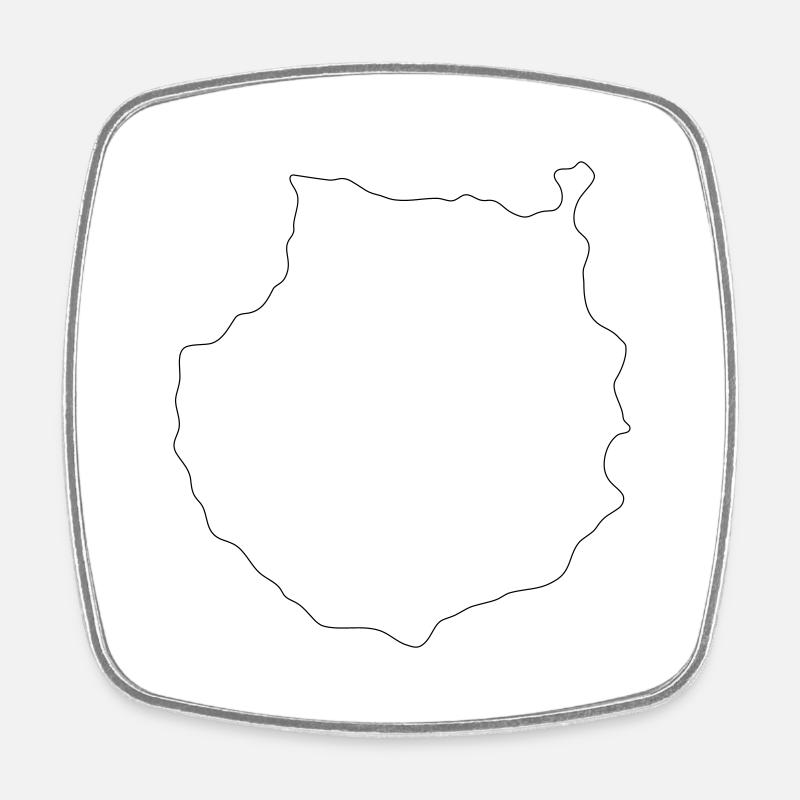 Gran Canaria - Square fridge magnet - white