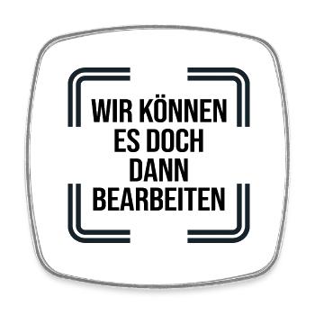 fotograf fotografieren fotokamera spiegelreflex - Viereckiger Kühlschrankmagnet - Weiß - Vorne