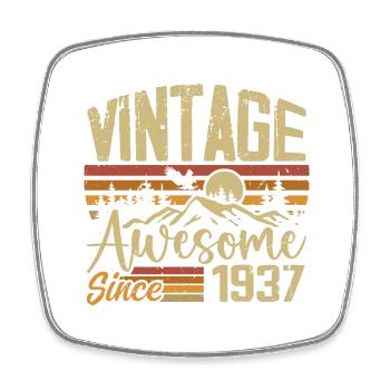 Vintage 1937 Rétro Cadeau D’anniversaire 1937 - Magnet carré - blanc - Devant