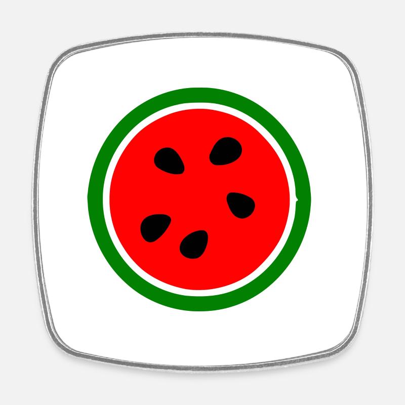 Watermelon - Square fridge magnet - white
