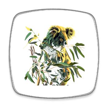 Koala Niedlicher Koalabär - Viereckiger Kühlschrankmagnet - Weiß - Vorne