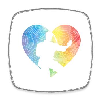 Wing Chun - Viereckiger Kühlschrankmagnet - Weiß - Vorne