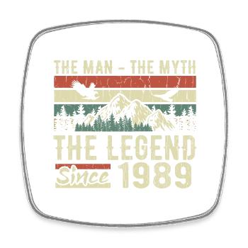 Retro 1989 Vintage - Cadeau D’anniversaire 1989 - Magnet carré - blanc - Devant