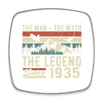 Retro 1935 Vintage - Cadeau D’anniversaire 1935 - Magnet carré - blanc - Devant