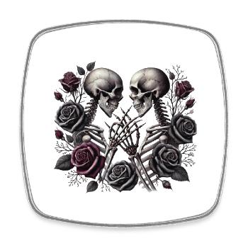 Dark Romance: Gothic-Ästhetik - Viereckiger Kühlschrankmagnet - Weiß - Vorne