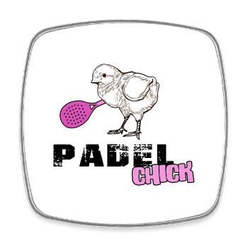 padel padel-tennis padel-chick paddel padle - Square fridge magnet - white - Front