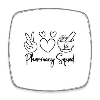 Technicien en pharmacie Cadeau de technicien en pharmacie - Magnet carré - blanc - Devant