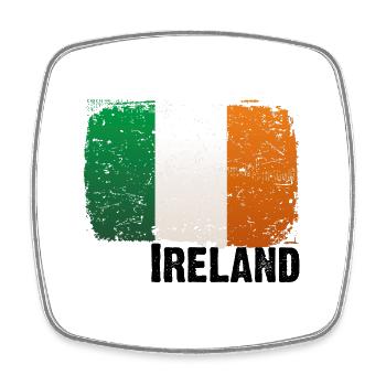 Ireland - Irland - Grün Weiß Orange - Viereckiger Kühlschrankmagnet - Weiß - Vorne