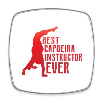 Meilleur professeur de capoeira de tous les temps - Magnet carré - blanc - Devant