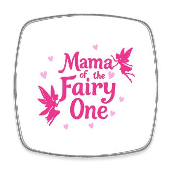 Mama of the fairy One - Square fridge magnet - white - Front