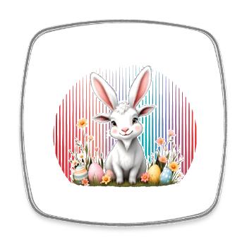 Ostern - Viereckiger Kühlschrankmagnet - Weiß - Vorne