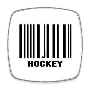 feldhockey hockey fieldhockey hockeycoach - Square fridge magnet - white - Front