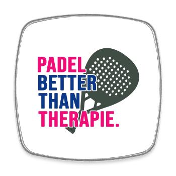 Padel PADELTENNIS Padelspieler Padel-therapie - Viereckiger Kühlschrankmagnet - Weiß - Vorne