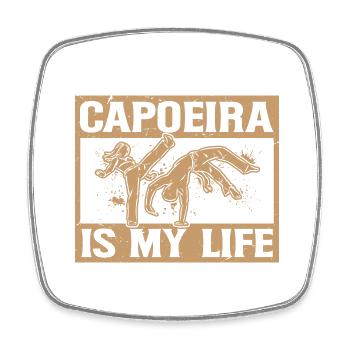 La capoeira est ma vie - Magnet carré - blanc - Devant