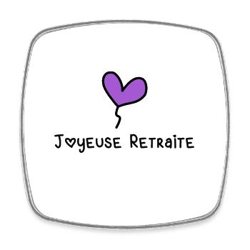 RETIREMENT - Square fridge magnet - white - Front