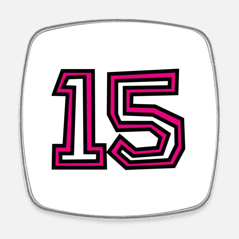 15 - Magnet carré - blanc