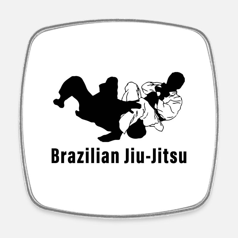 Jiu-Jitsu Brésilien - Magnet carré - blanc