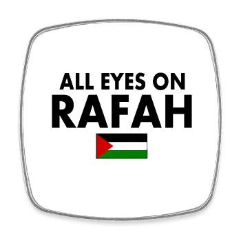all eyes on rafah - Magnet carré - blanc - Devant