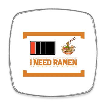 J’ai besoin de Ramen - Magnet carré - blanc - Devant