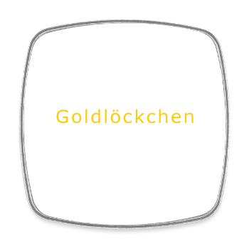 Goldloeckchen - Viereckiger Kühlschrankmagnet - Weiß - Vorne