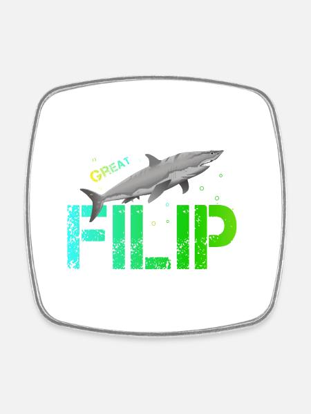 Filip Geburtstag Filip - Viereckiger Kühlschrankmagnet - Weiß