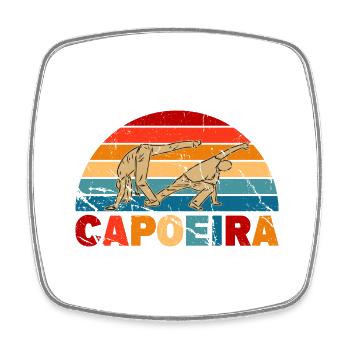 Capoeira - Viereckiger Kühlschrankmagnet - Weiß - Vorne