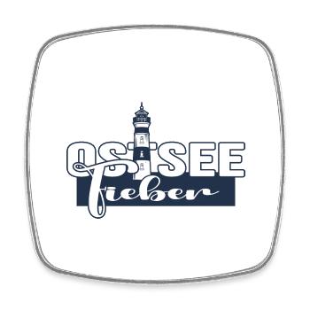 ostsee strandfeeling sommer-vibes rügen seekrank - Viereckiger Kühlschrankmagnet - Weiß - Vorne
