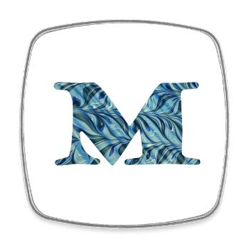 m 51 - Square fridge magnet - white - Front