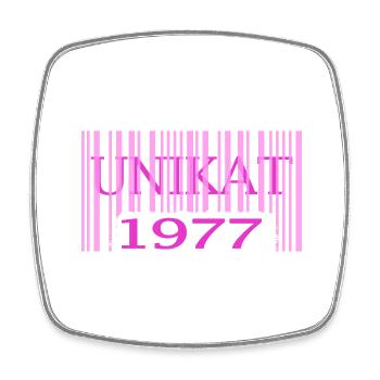 1976 geburtstag seltenes unikat rosa barcode - Viereckiger Kühlschrankmagnet - Weiß - Vorne