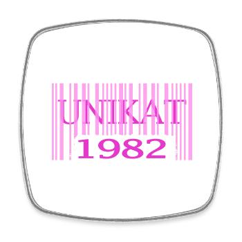 1982 geburtstag seltenes unikat rosa barcode - Viereckiger Kühlschrankmagnet - Weiß - Vorne