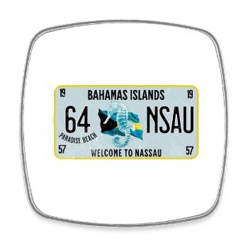 Welcome to Nassau Bahamas - Square fridge magnet - white - Front