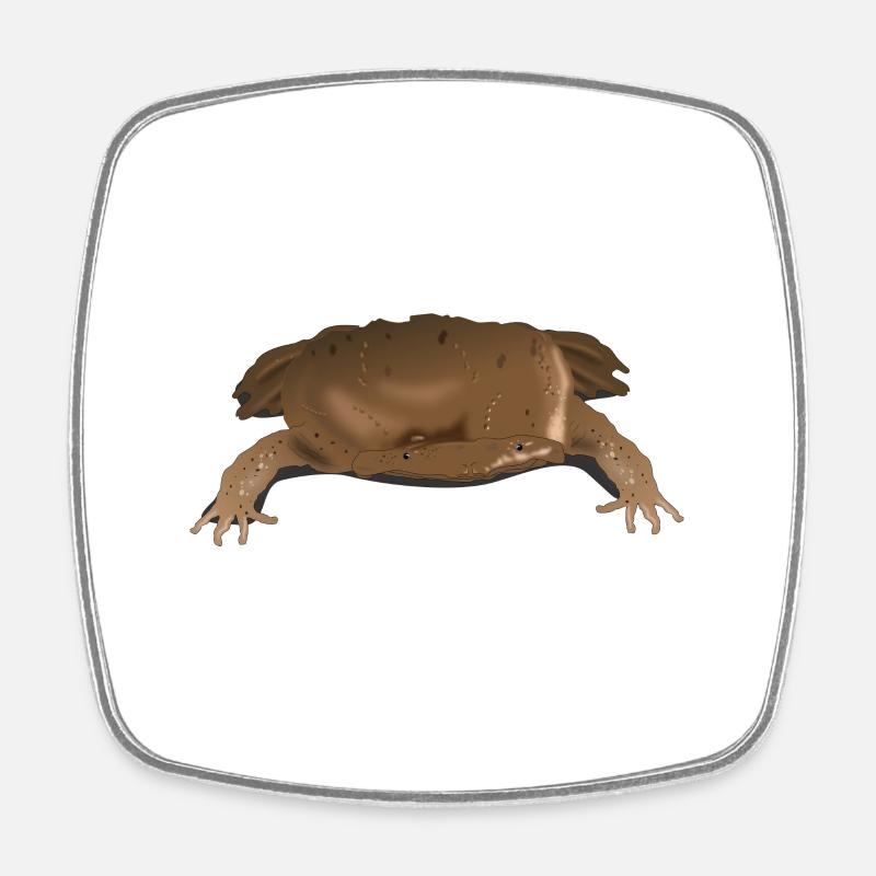 Honeycomb toad frog fans and amphibians lovers - Square fridge magnet - white