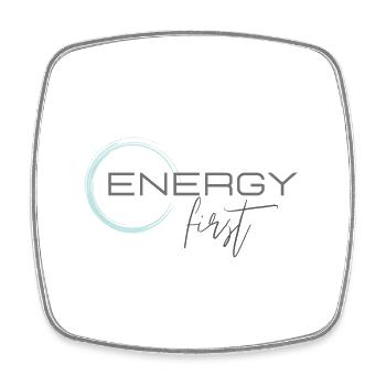 ENERGY first - Viereckiger Kühlschrankmagnet - Weiß - Vorne
