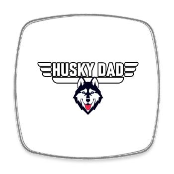 Husky Dad - Viereckiger Kühlschrankmagnet - Weiß - Vorne