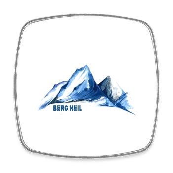 Gipfel Wandern BERG HEIL servus alpin Bergwandern - Viereckiger Kühlschrankmagnet - Weiß - Vorne