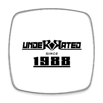 1988 anniversaire 34 ans anniversaire sous-estimé - Magnet carré - blanc - Devant