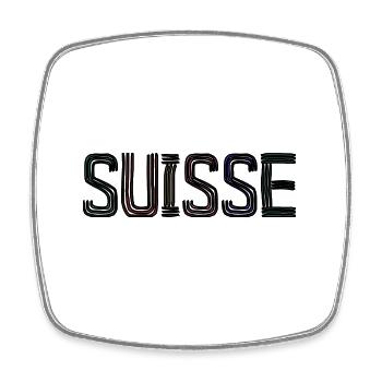 SUISSE. PAYS - Magnet carré - blanc - Devant