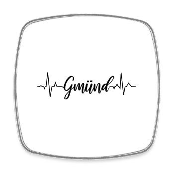 ECG Gmünd - Magnet carré - blanc - Devant