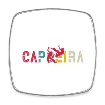 Capoeira - Viereckiger Kühlschrankmagnet - Weiß - Vorne