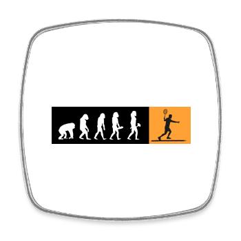 Tennis Matchball Tennis-evolution Tennisspieler - Viereckiger Kühlschrankmagnet - Weiß - Vorne