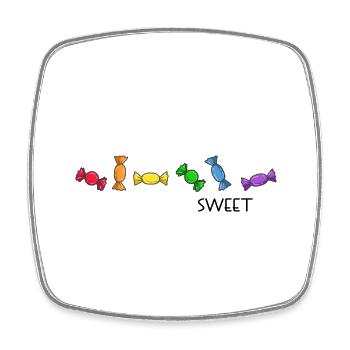 LGBT pride regenbogen sweet human - Viereckiger Kühlschrankmagnet - Weiß - Vorne