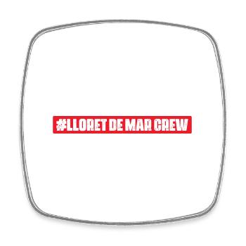 Lloret De Mar Crew - Viereckiger Kühlschrankmagnet - Weiß - Vorne