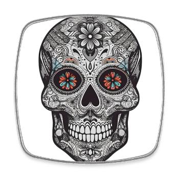 Cinco De Mayo Celebration Mexican Sugar Skull - Square fridge magnet - white - Front