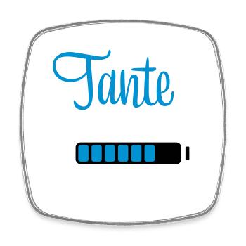 tante 2023 - Viereckiger Kühlschrankmagnet - Weiß - Vorne