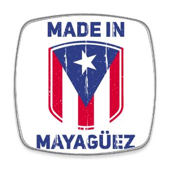Mayagüez - Magnet carré - blanc - Devant