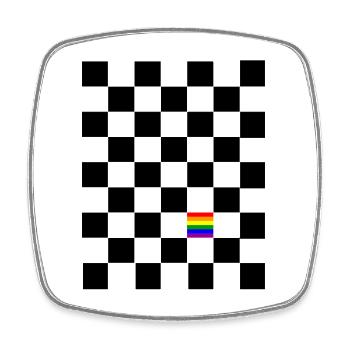 Diversity - Square fridge magnet - white - Front