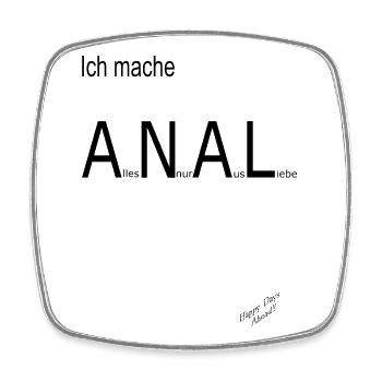 Alles Nur Aus Liebe - Viereckiger Kühlschrankmagnet - Weiß - Vorne