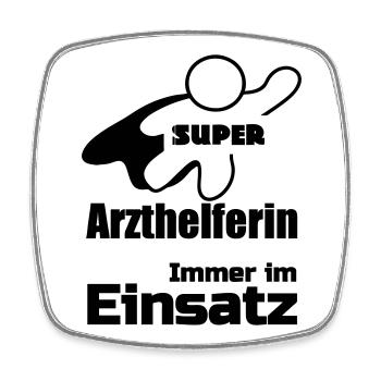 Super Arzthelferin Geschenk - Viereckiger Kühlschrankmagnet - Weiß - Vorne