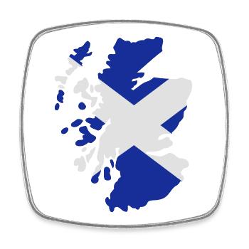 Scotland - Square fridge magnet - white - Front