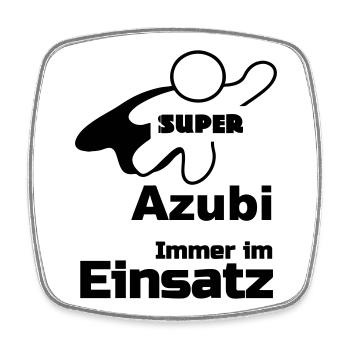 Super Azubi Geschenk - Viereckiger Kühlschrankmagnet - Weiß - Vorne